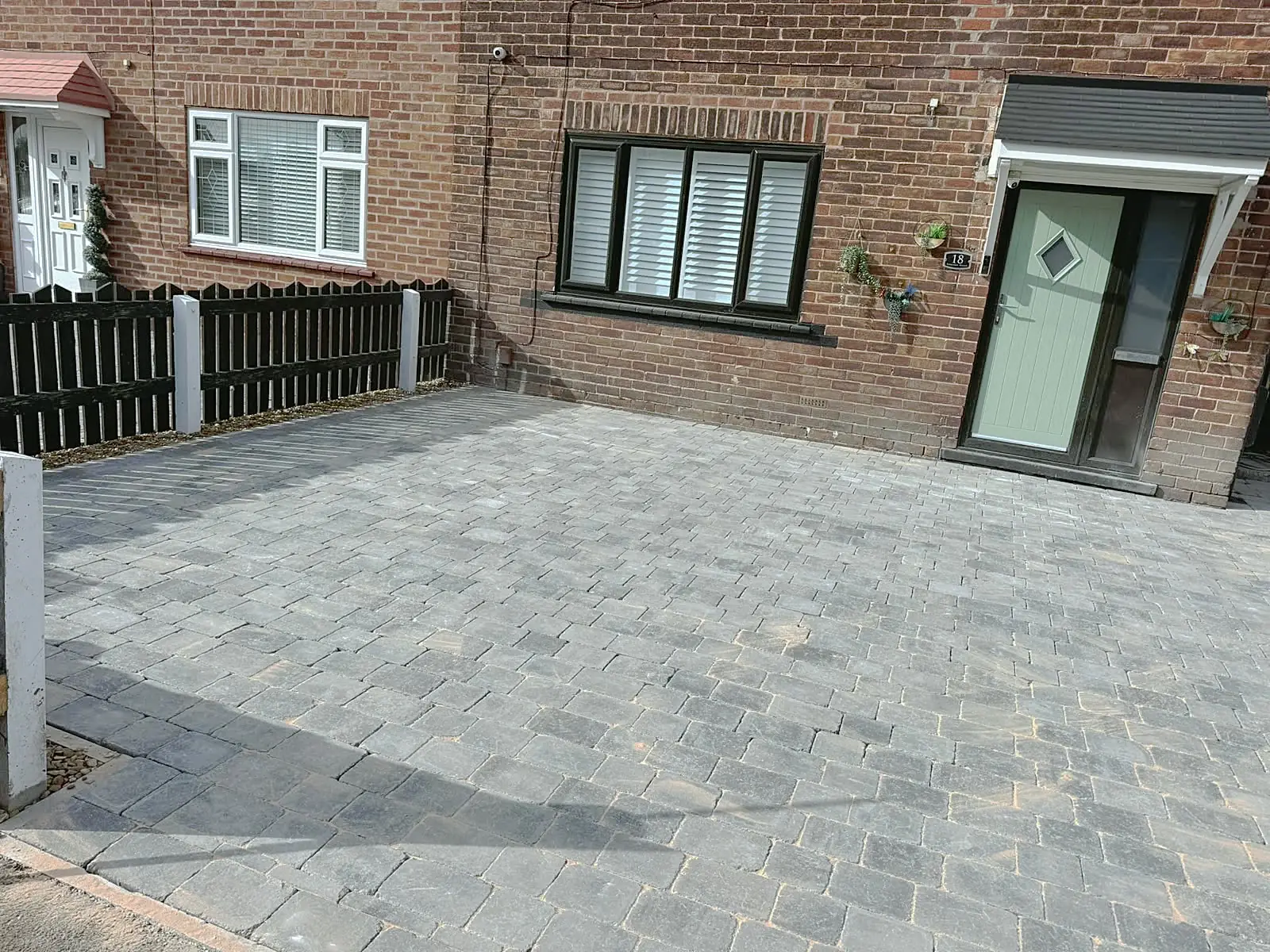 Front driveway after