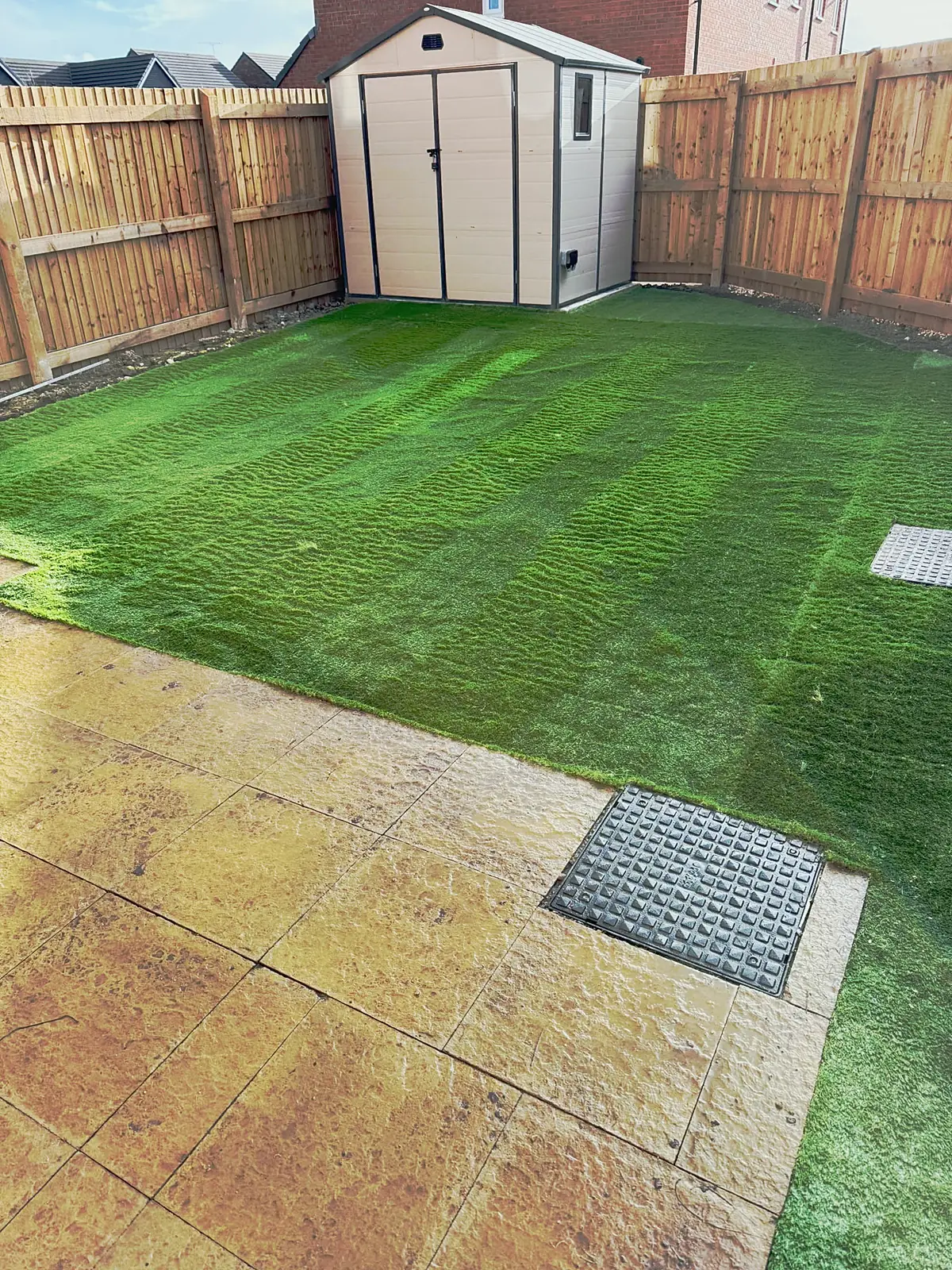 Rear garden after